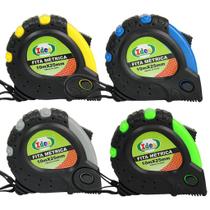 Trena 10 Metros Fita 25mm Com Ponta Magnética 4 Unidades