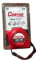 Trena 3m X 16mm Fita Aço Metrica Abs Cortag Profissional