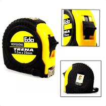 Trena 7,5mX25mm Ponta Imantada Emborrachada EDA Profissional Trena 7,5mX25mm Ponta Imantada Emborrachada EDA Profissional