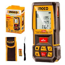 Trena A Laser INGCO HLDD1008 100 Metros 2 Mm Classe 2 635 Nm LCD Retroiluminado 99 Registros Funções De Área Volume E Pitágoras Profissional