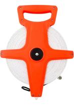 Trena Aberta Fita Fibra De Vidro 50 Metros 165ft Manivela Trena Aberta Fita Fibra De Vidro 50 Metros 165ft Manivela