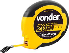 Trena aço 20mx12,5mm longa fechada ponta gancho - Vonder Trena aço 20mx12,5mm longa fechada ponta gancho - Vonder