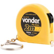 Trena aço 2mx6mm chaveiro - Vonder