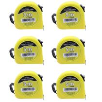 Trena Aço Pintado 5M X 19Mm Abs Amarelo Cm Polegadas