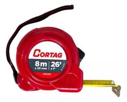 Trena Aço Profissional 8m X 25mm Abs Blister - 62243 Cortag