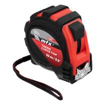 Trena curta 10 m, 25mm, emborrachado, fita de metal com gancho magnetico, 1 pc // mtx