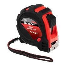 Trena curta 7,5m 25mm fita metal com gancho magnetico mtx