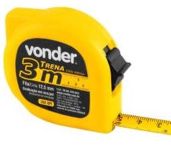 Trena curta de aço 3 m x 12,5 mm VONDER
