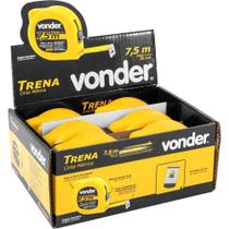 Trena Curta De Aço 7,5 M X 25 Mm Caixa Com 6 Vonder