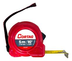 Trena de Aço 5m x 19mm Cortag ABS Profissional Alta Resistência