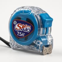 Trena De Aço 7,5 Metros Transparente Com Trava e Ponta Magnética - SKILO Trena De Aço 7,5 Metros Transparente Com Trava e Ponta Magnética - SKILO