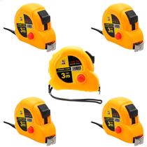 Trena De Bolso 3 Metros Com Trava Manual Aço Kit 5