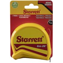 Trena de Bolso 8 Metros x 1'' com Trava KTS1-8ME-S Starrett