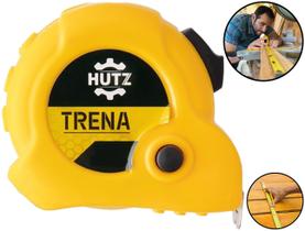 Trena De Bolso Plástica Fita Métrica Aço Inox Com Trava 7,5m x 25mm Profissional Para Construção Carpintaria