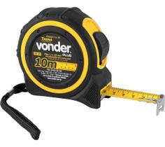 Trena de fita de aco 10 mts x 25mm vonder plus profissional Trena de fita de aco 10 mts x 25mm vonder plus profissional