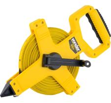 Trena De longo alcance Fita Métrica de Fibra De Vidro até 50 Metros material de construção obra medição terreno