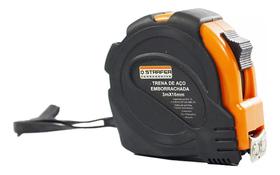 Trena Em Aço Emborrachada Com Trava Profissional 3m Starfer Trena Em Aço Emborrachada Com Trava Profissional 3m Starfer
