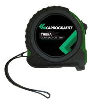 Trena Emborrachada Medição Obra Contractor 8mt Carbografite - 2PC