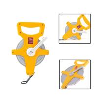 Trena Fibra De Vidro Caixa Aberta 100M Medida Dupla