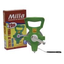 Trena Fibra Fita De Vidro 20M Com Manivela De Recolhimento Milla Uso Geral Trena Fibra Fita De Vidro 20M Com Manivela De Recolhimento Milla Uso Geral