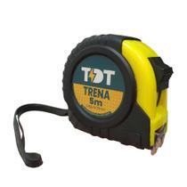 Trena fita aço 5m x 25mm emborrachada - 05 unidades - Thunder Tools