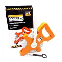 Trena Fita Métrica Longa Fibra Vidro Caixa Aberta 30 metros Plástico ABS Trena Fita Métrica Longa Fibra Vidro Caixa Aberta 30 metros Plástico ABS