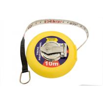 Trena Longa de Medição Fechada Fita de Fibra com 10m - Fertak Tools