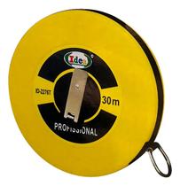 Trena Longa Fita Métrica Fibra de Vidro 30m 13mm Com Manivela Resistente Profissional Trena Longa Fita Métrica Fibra de Vidro 30m 13mm Com Manivela Resistente Profissional