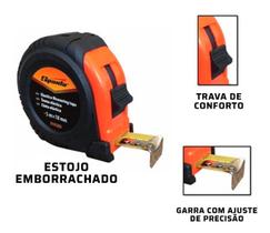 Trena Métrica 10 Metros Emborrachada C/ Trava Sparta Trena Métrica 10 Metros Emborrachada C/ Trava Sparta