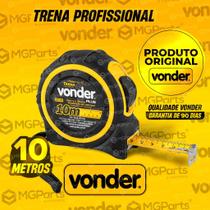 Trena Métrica Autotrava 10 Metros Vonder Plus Profissional Aço Fita Com Alça 25mm Suporte para Cinto