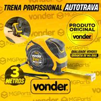 Trena Métrica Autotrava 10 Metros Vonder Plus Profissional Aço Fita Com Alça 25mm Suporte para Cinto