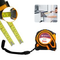 Trena métrica Profissional Emborrachada 3 Metros X 16mm Trava Dupla