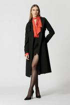 Trench coat de alfaiataria trimix