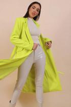 Trench coat super midi lança perfume lima (502TC00088)-M