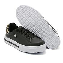 Trenis Casual Feminino Confortavel Detalhe de Onça e Pedra Trenis Casual Feminino Confortavel Detalhe de Onça e Pedra