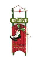 Treno Natalino Decorativo Believe - Vm / Vd para pendurar