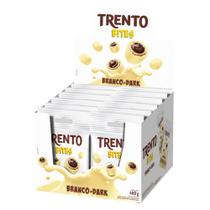 Trento Wafer Bites Branco e Dark - Display com 12 Unidades