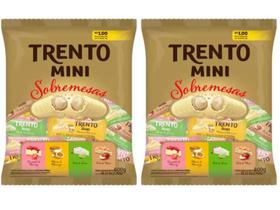 Trento Wafer Mini Sobremesas C/50 Unidades 800g - 2 Pacotes