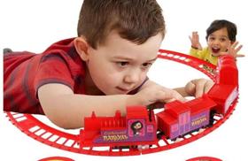 Trenzinho Brinquedo Infantil Ferrorama Elétrico Locomotiva