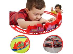 Trenzinho Brinquedo Infantil Ferrorama Elétrico Locomotiva