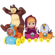 Trenzinho da Masha e o Urso Cotiplás 2403 com Personagem Pinguim Trenzinho da Masha e o Urso Cotiplás 2403 com Personagem Pinguim