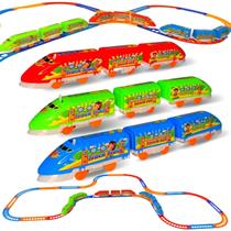 Trenzinho De Brinquedo Kit 3 Unidades Infantil Trem Elétrico