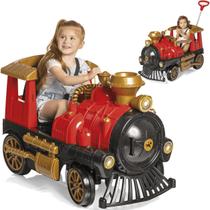 Trenzinho de Passeio e Pedal para Bebe Calesita Locomotiva