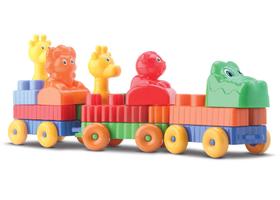 Trenzinho Didático Educativo Lego Para Montar, Brinquedo Infantil - Orange Toys