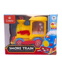 Trenzinho Divertido Solta Fumaça Movimento Luz e Som - Castela