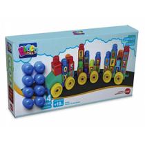 Trenzinho Do ABC Blocolândia 44pçs Dismat Trenzinho Do ABC Blocolândia 44pçs Dismat