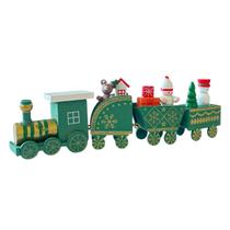 Trenzinho Enfeite De Natal Decoração Árvore Natalina Trem Brinquedo 19cm 4 Partes Pingente Ornamento Christmas