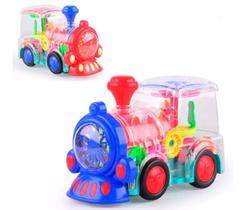 Trenzinho Infantil Didático Trem Bate Volta Luz Som Musical - LIZ BABY TOY