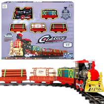 Trenzinho Locomotiva Solta Fumaça Com Luz E Som Castela Trenzinho Locomotiva Solta Fumaça Com Luz E Som Castela