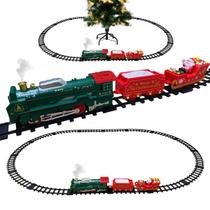 Trenzinho Natal Eletrico Maria Fumaça Som Led Natalino Decoraçao Loja Cenario Vila Shopping Vitrine Casa Enfeite Trenzinho Natal Eletrico Maria Fumaça Som Led Natalino Decoraçao Loja Cenario Vila Shopping Vitrine Casa Enfeite